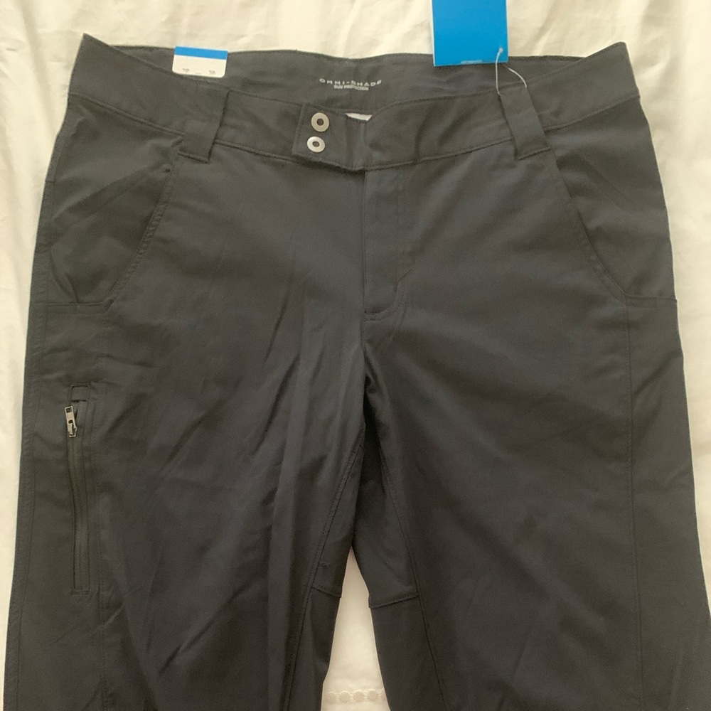 Columbia Omni Shade Capri, Black, size 16